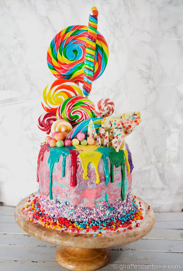 Rainbow birthday cake ideas Design 3