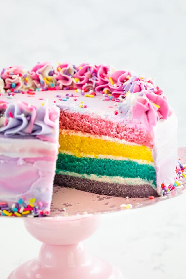 Rainbow birthday cake ideas Design 6