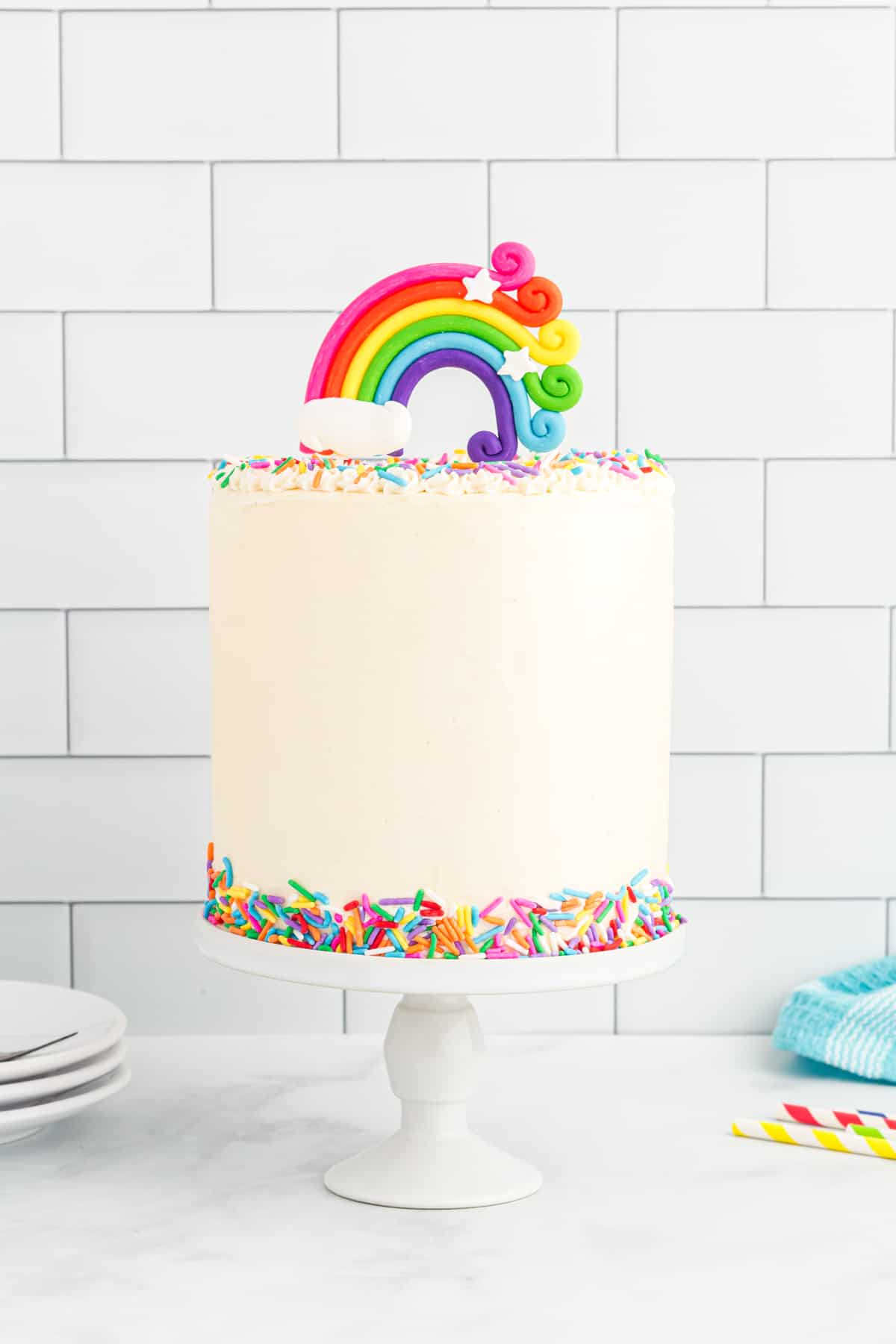 Rainbow birthday cake ideas Design 49