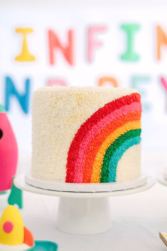 Rainbow birthday cake ideas Design 50