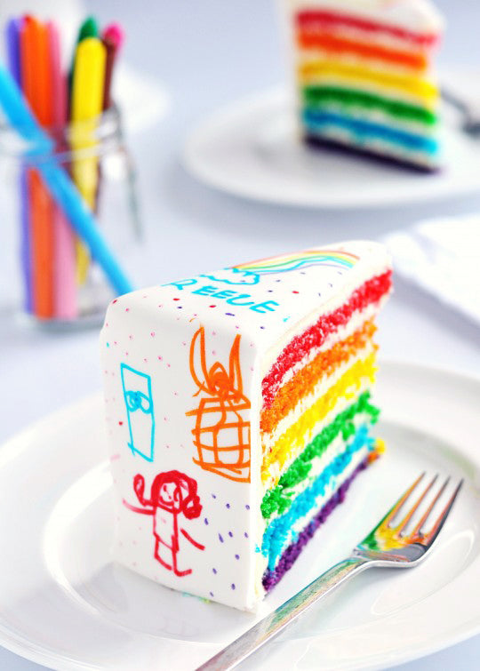 Rainbow birthday cake ideas Design 58