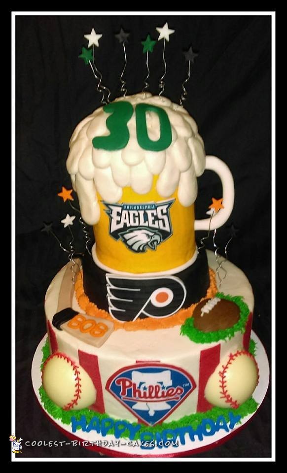 Sports-themed birthday cake Design 12