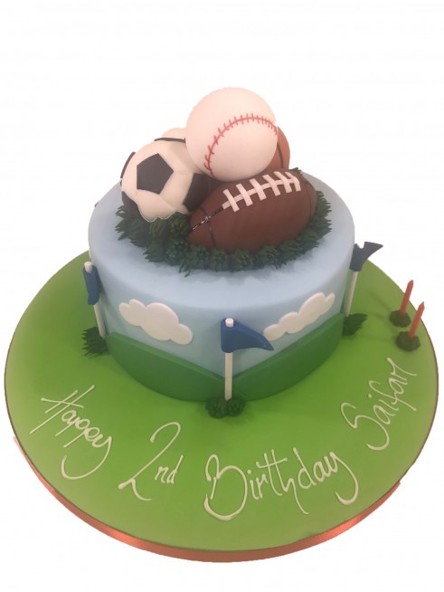 Sports-themed birthday cake Design 20