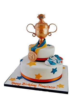 Sports-themed birthday cake Design 22