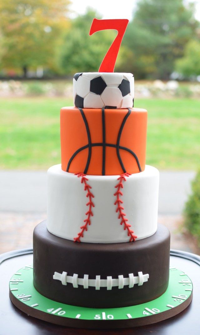 Sports-themed birthday cake Design 24