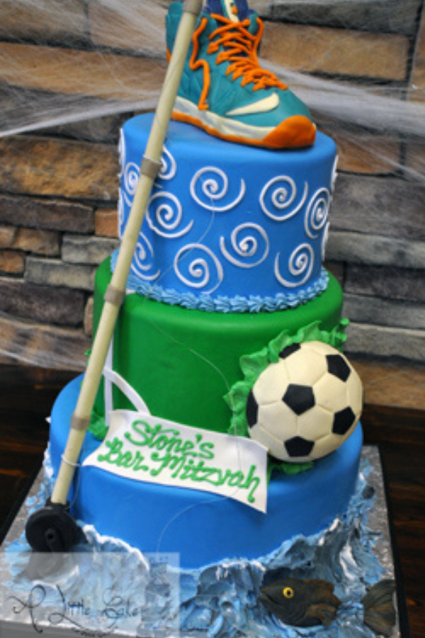 Sports-themed birthday cake Design 30