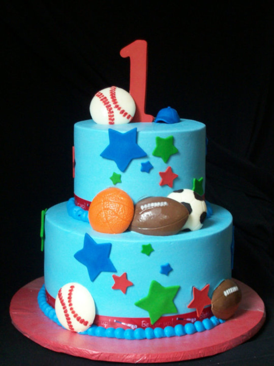 Sports-themed birthday cake Design 33