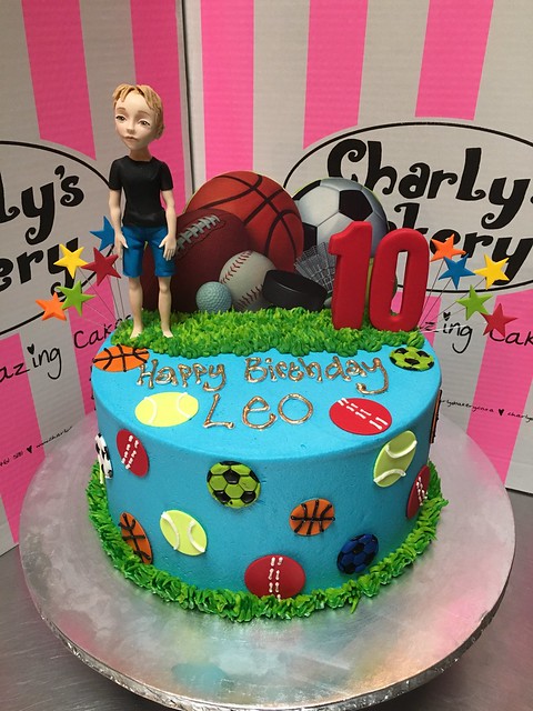 Sports-themed birthday cake Design 34