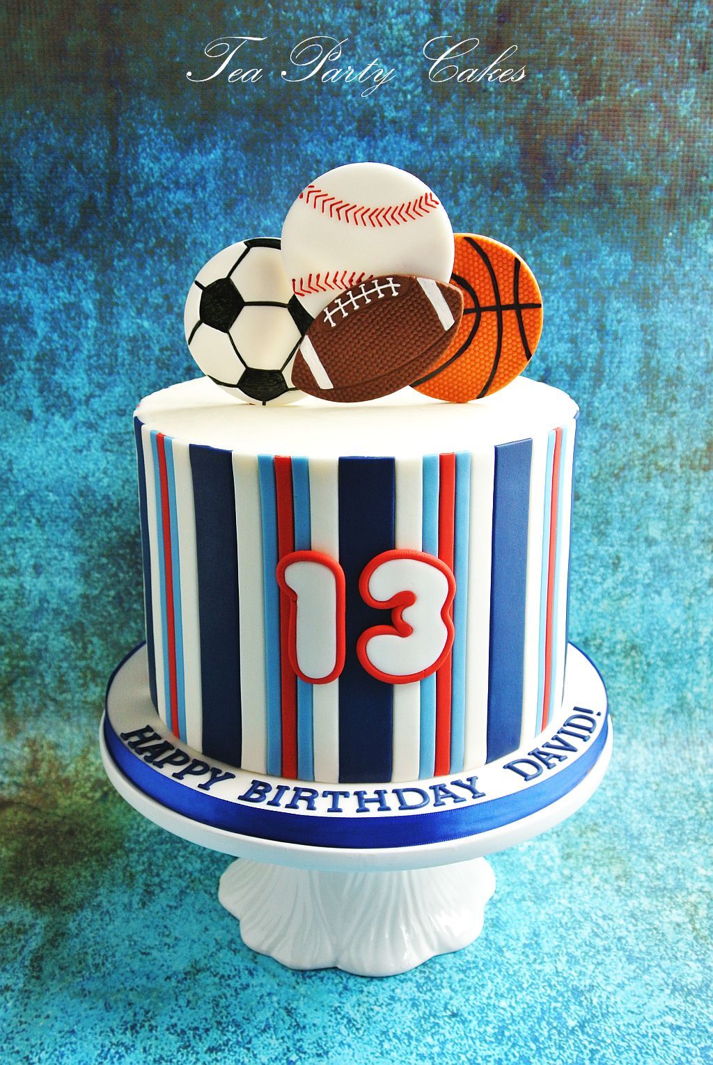 Sports-themed birthday cake Design 44