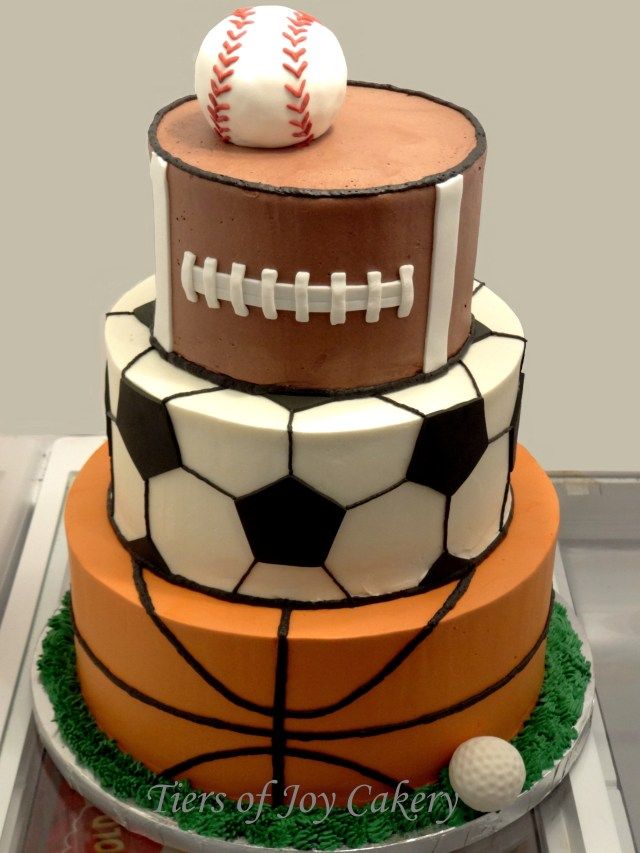 Sports-themed birthday cake Design 58