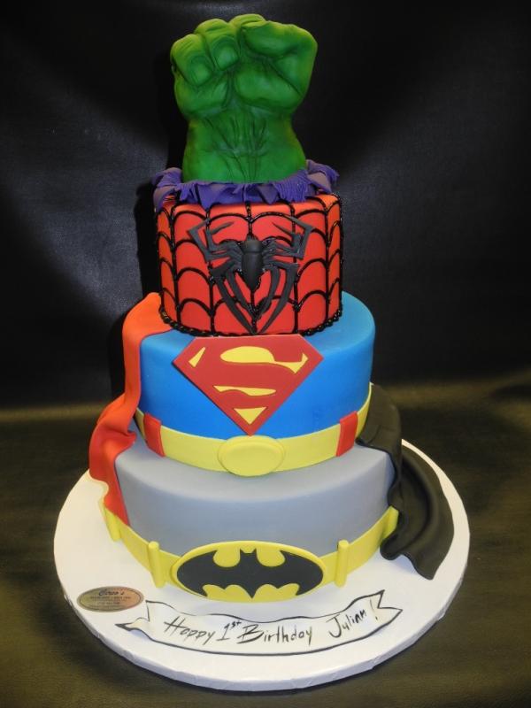 Superhero birthday cake for boys Design 5