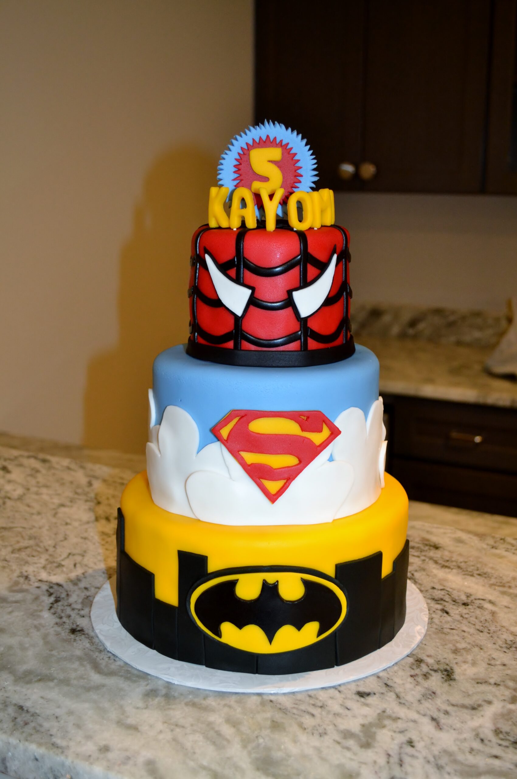 Superhero birthday cake for boys Design 7