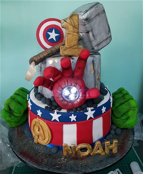 Superhero birthday cake for boys Design 10