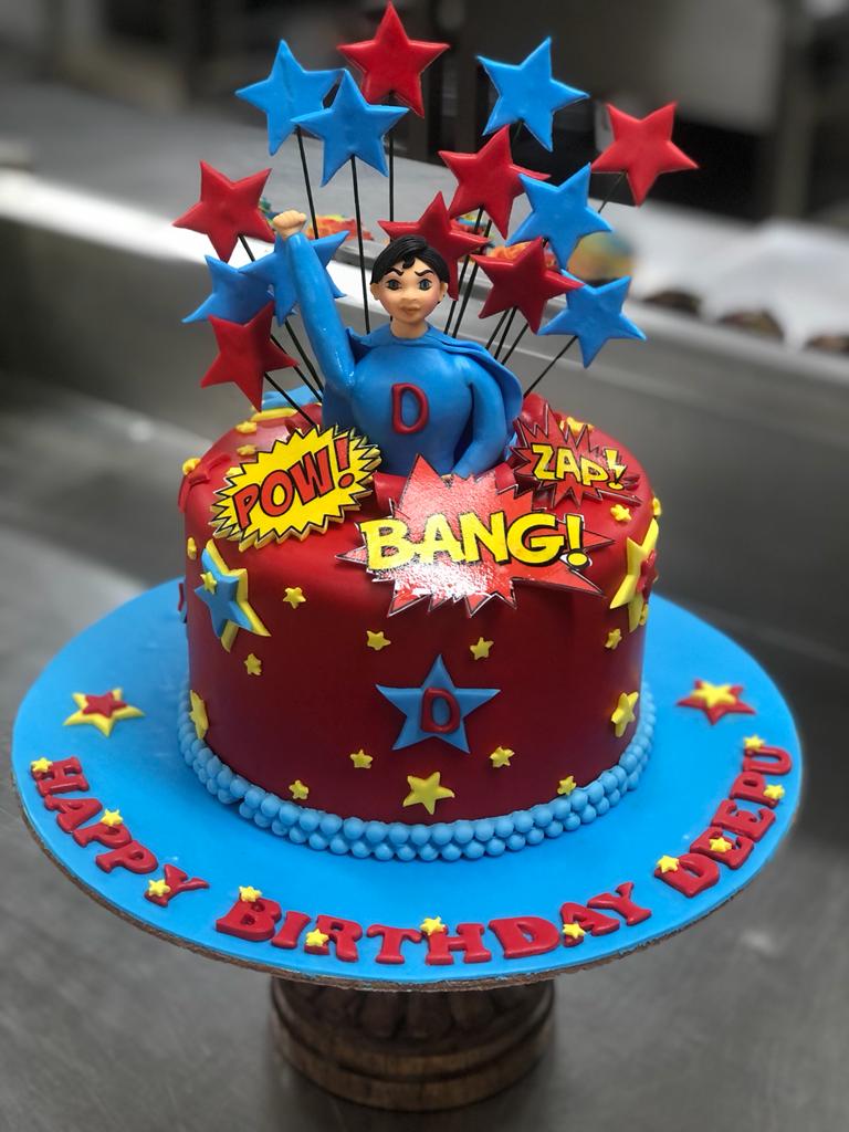 Superhero birthday cake for boys Design 11