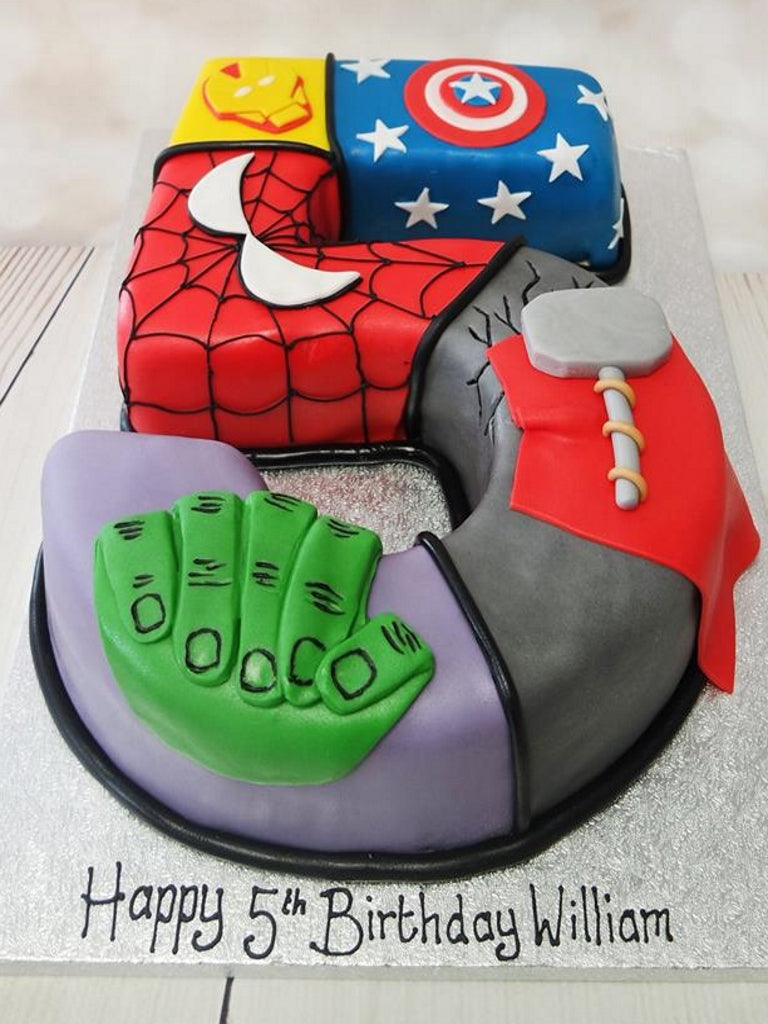 Superhero birthday cake for boys Design 14