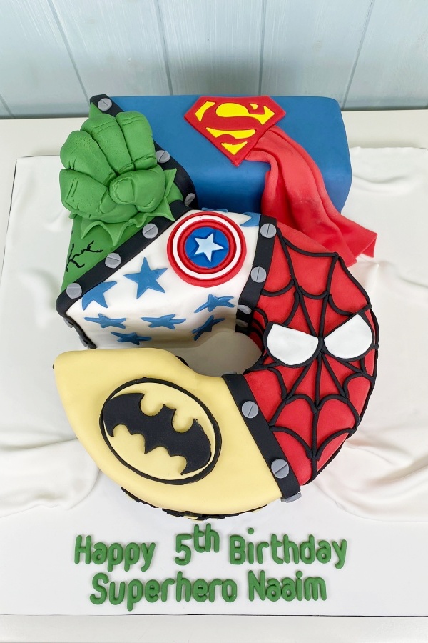 Superhero birthday cake for boys Design 18