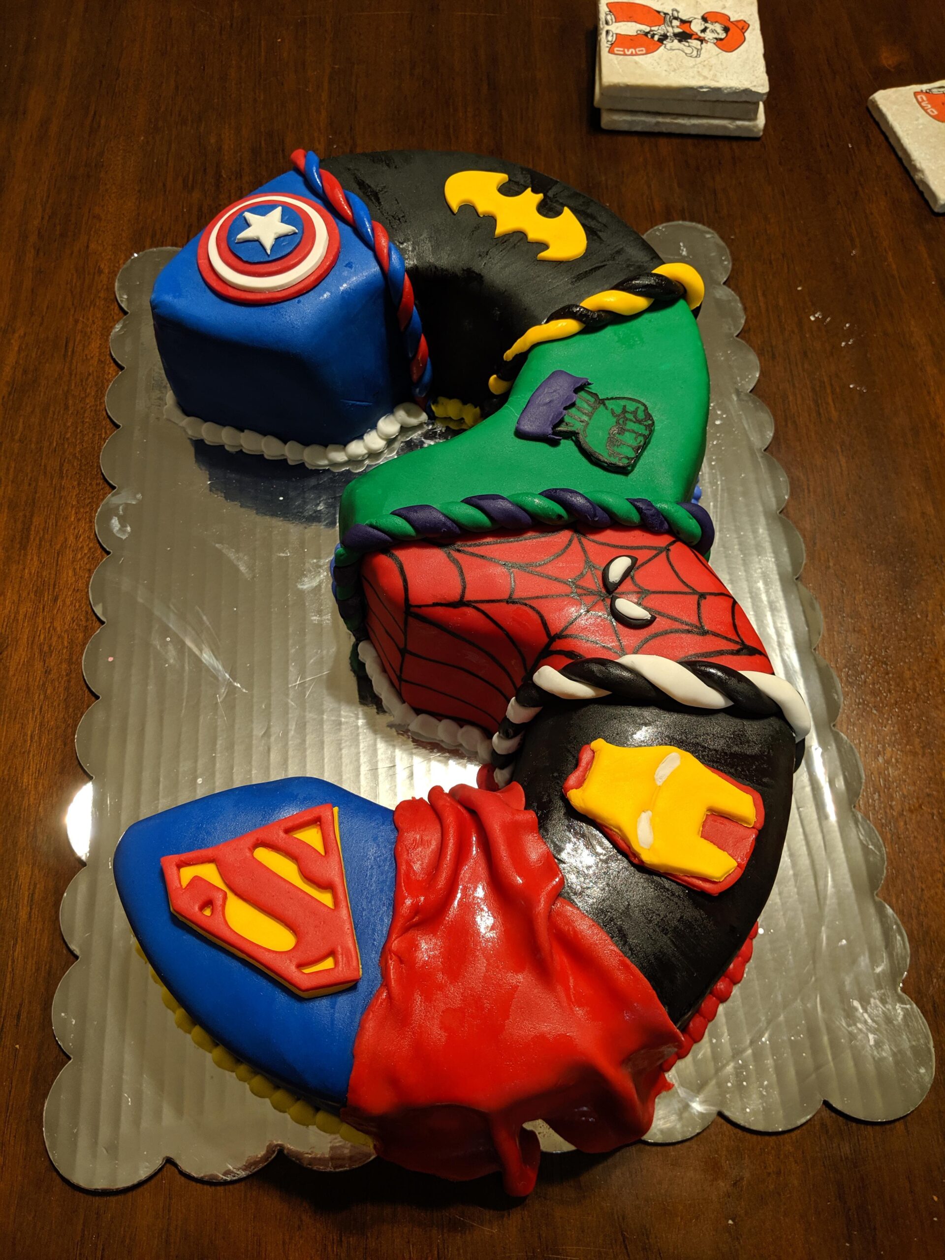 Superhero birthday cake for boys Design 21