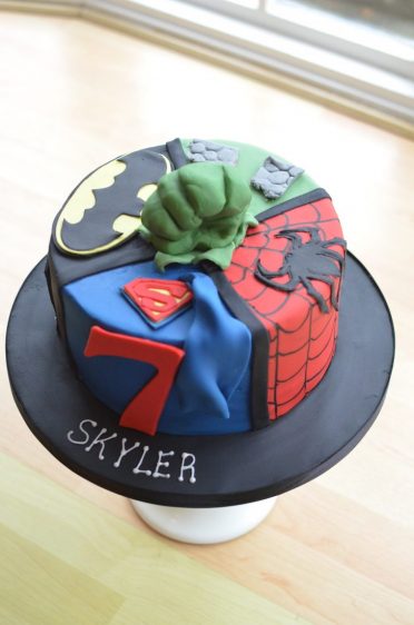 Superhero birthday cake for boys Design 22