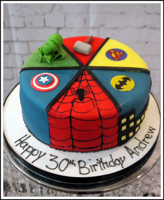 Superhero birthday cake for boys Design 31