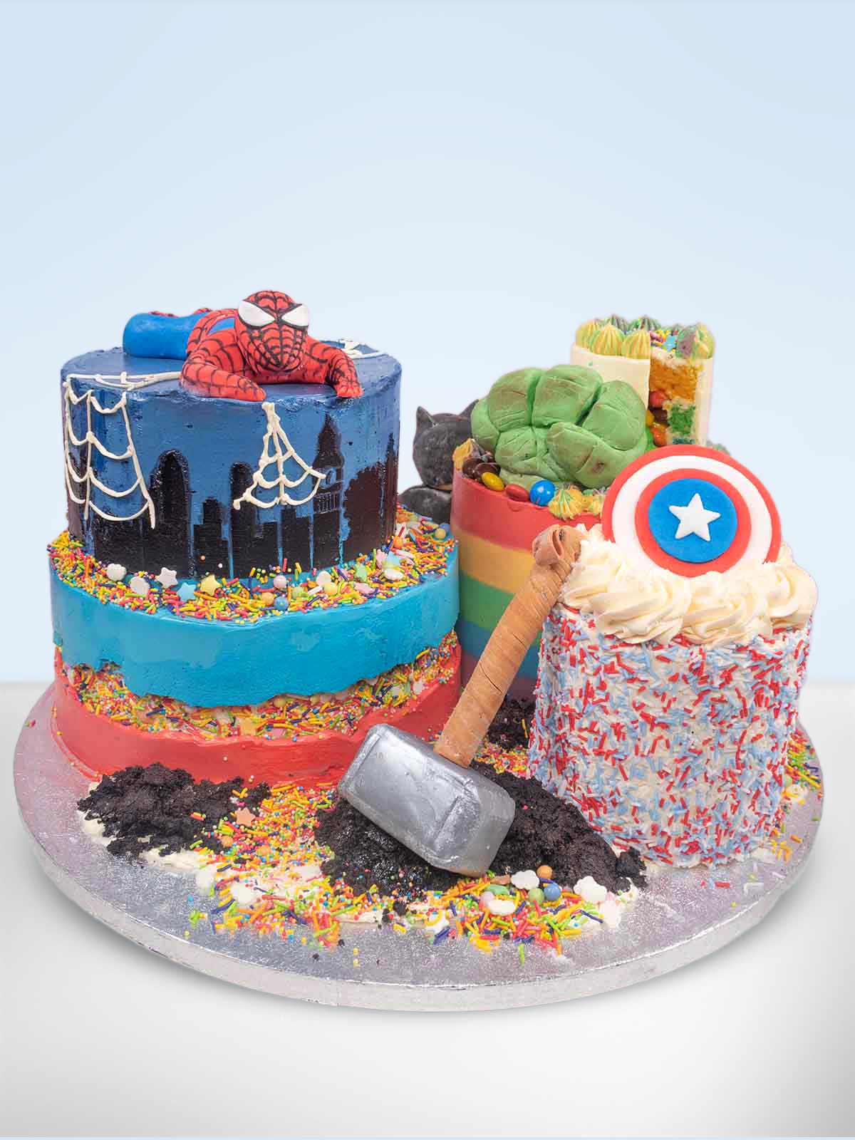 Superhero birthday cake for boys Design 34