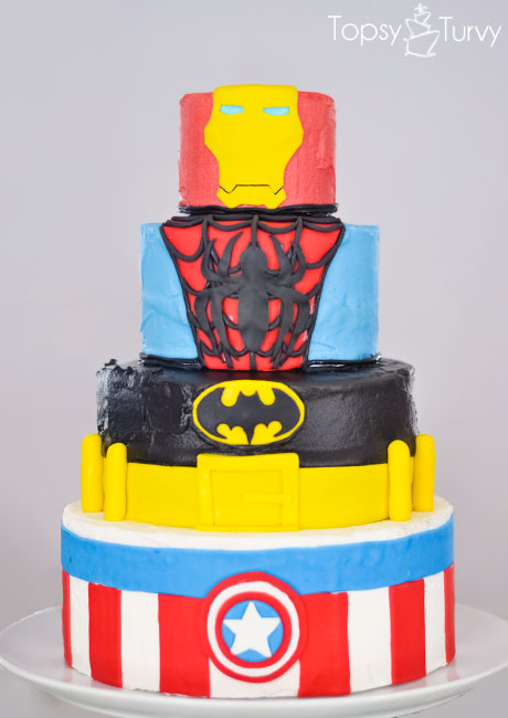 Superhero birthday cake for boys Design 36