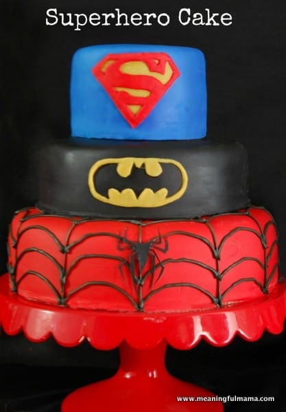 Superhero birthday cake for boys Design 37