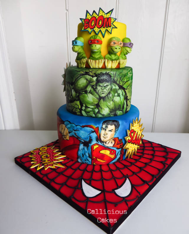 Superhero birthday cake for boys Design 39