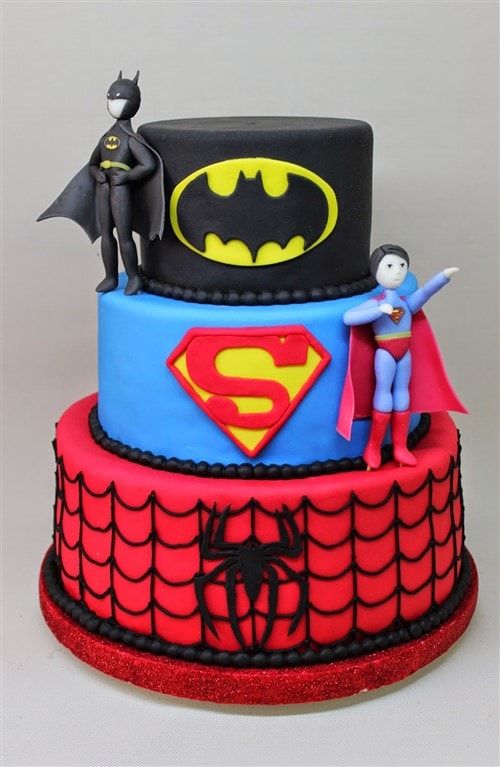 Superhero birthday cake for boys Design 40