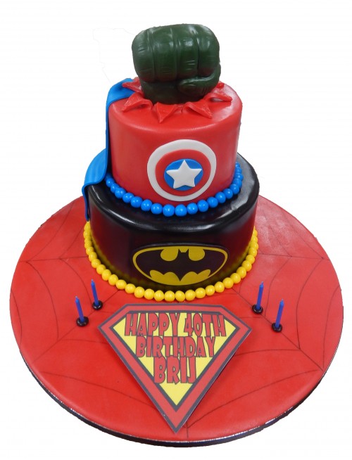 Superhero birthday cake for boys Design 44