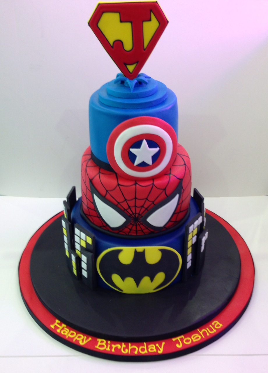 Superhero birthday cake for boys Design 45