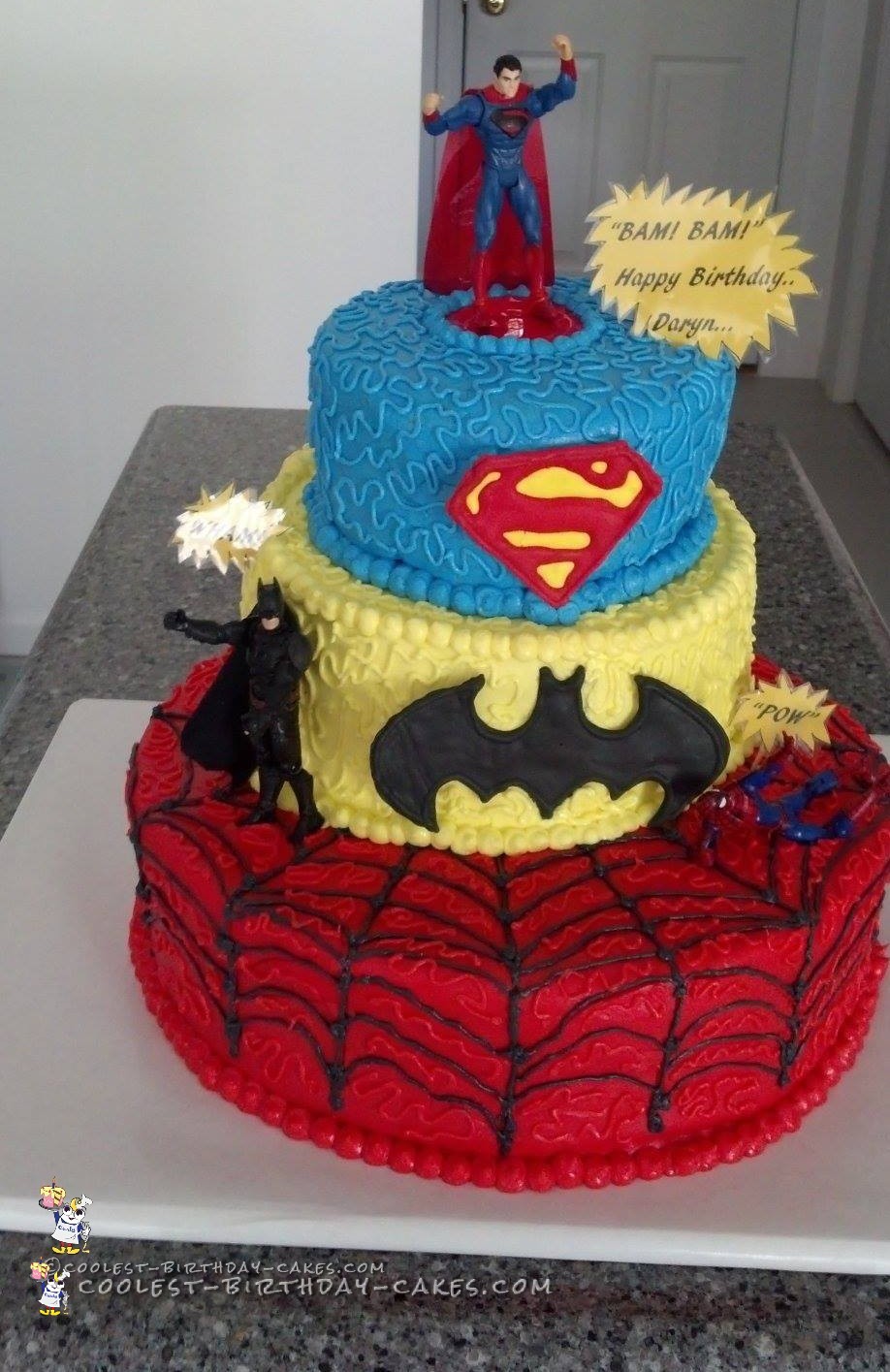 Superhero birthday cake for boys Design 47