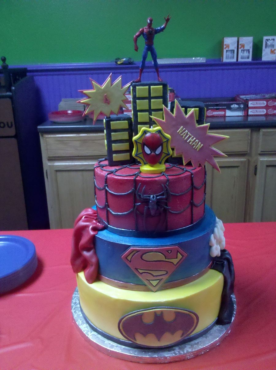 Superhero birthday cake for boys Design 51