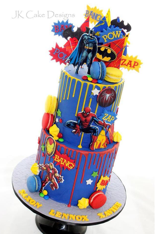 Superhero birthday cake for boys Design 53