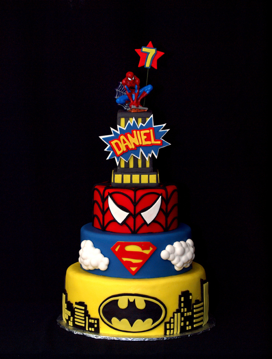 Superhero birthday cake for boys Design 55