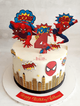 Superhero birthday cake for boys Design 60