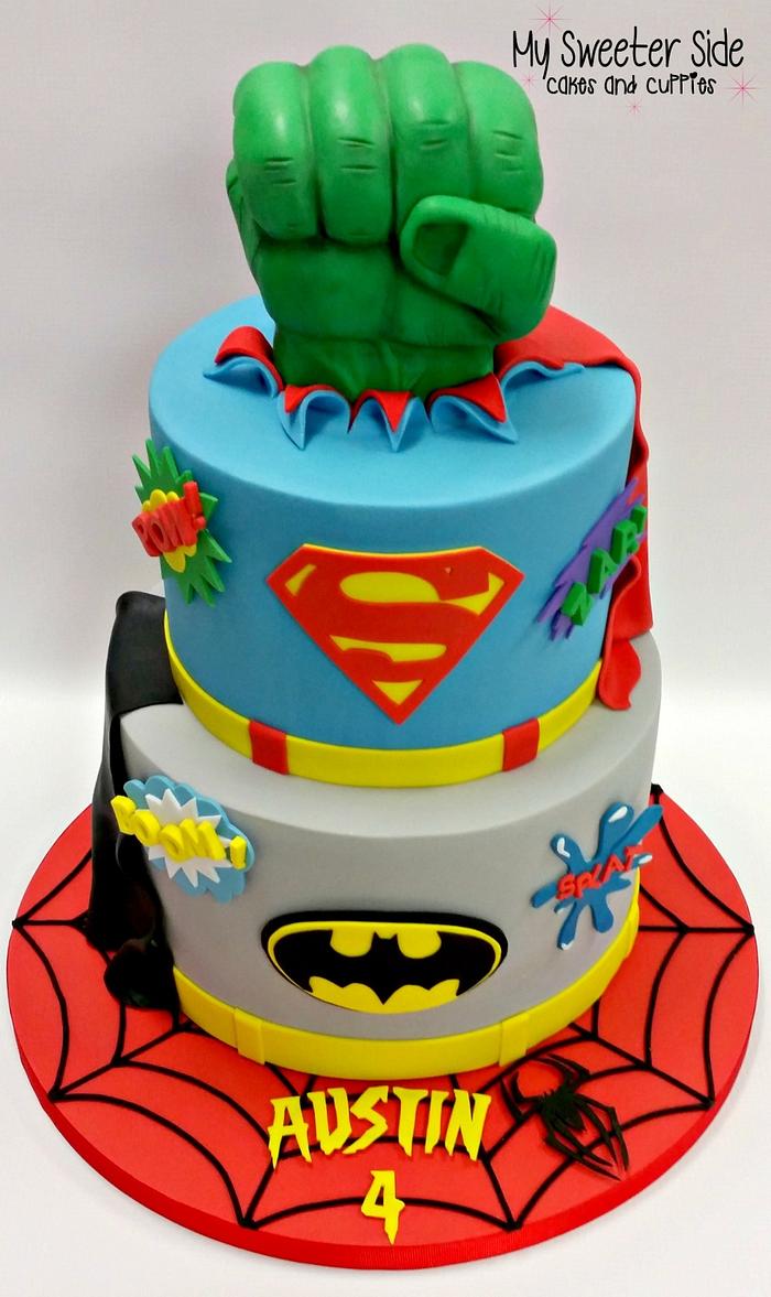 Superhero birthday cake for boys Design 67