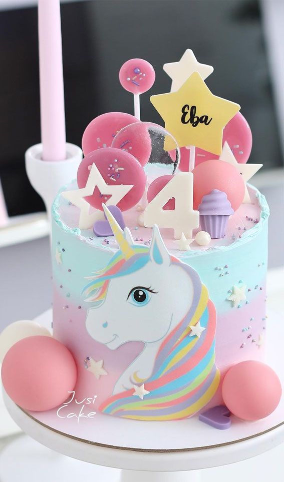 Unicorn birthday cake ideas Design 47