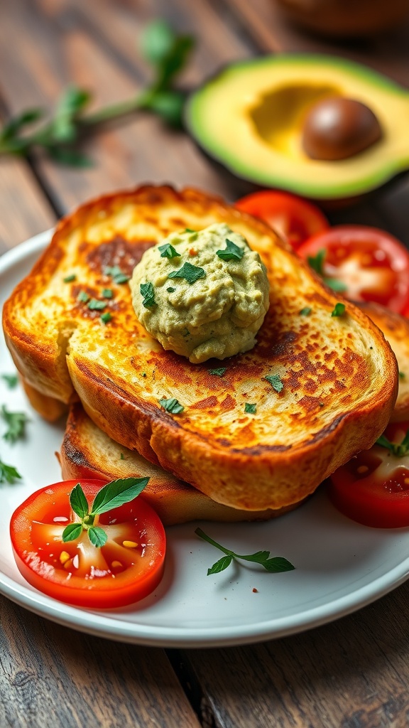 Savory French Toast with Herb Butter Recipe