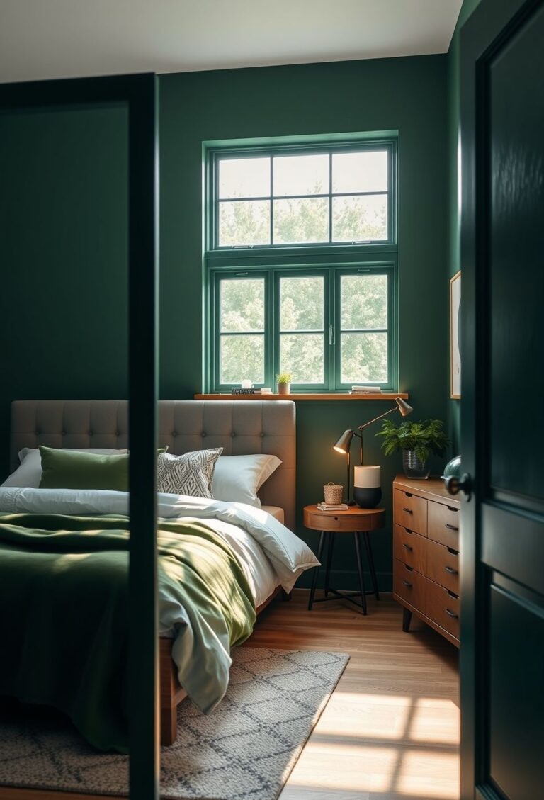29 green cozy bedroom ideas