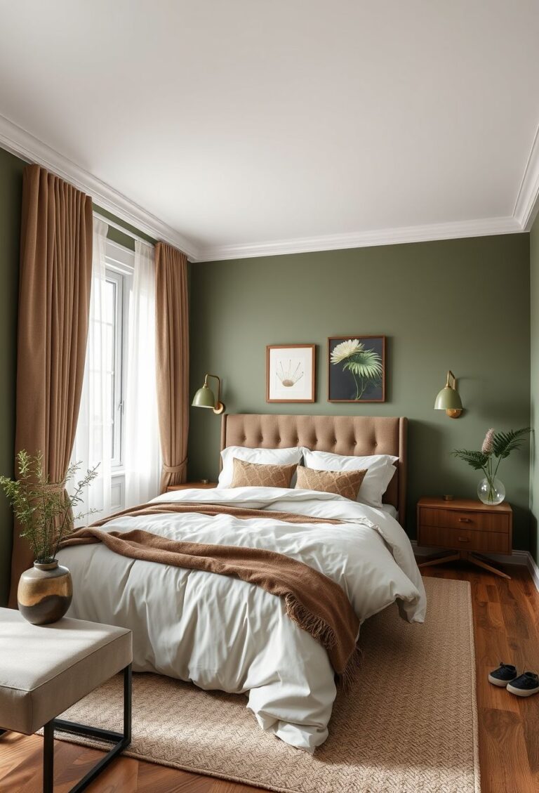 31 olive green bedroom decor cozy