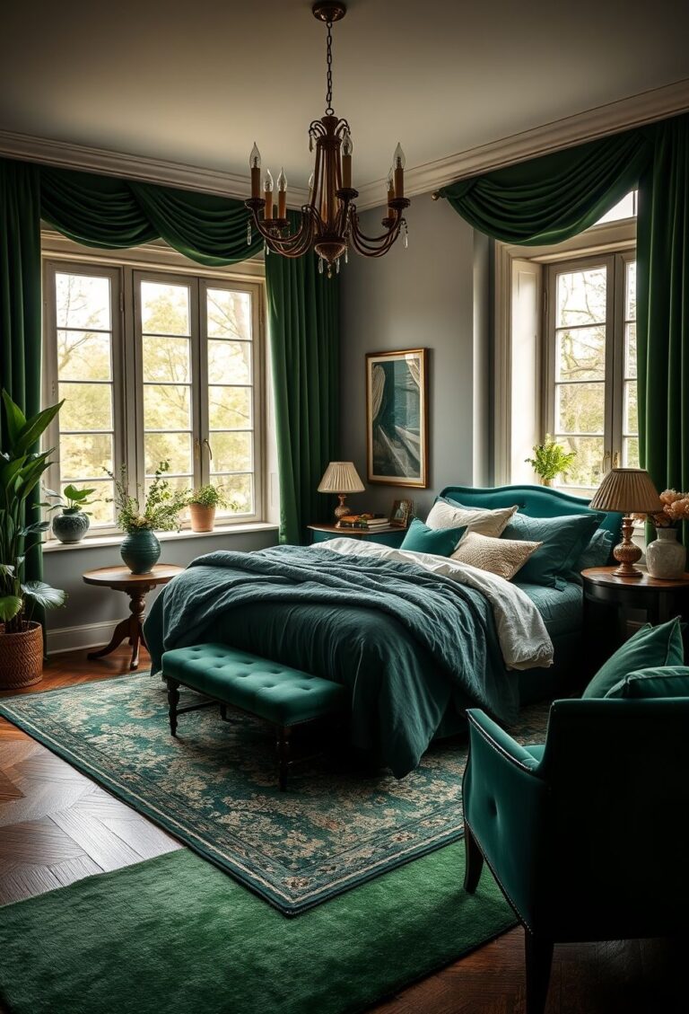 28 emerald green room decor bedroom cozy