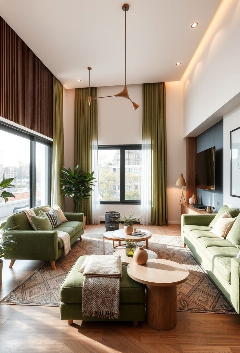 28 cozy green living room modern
