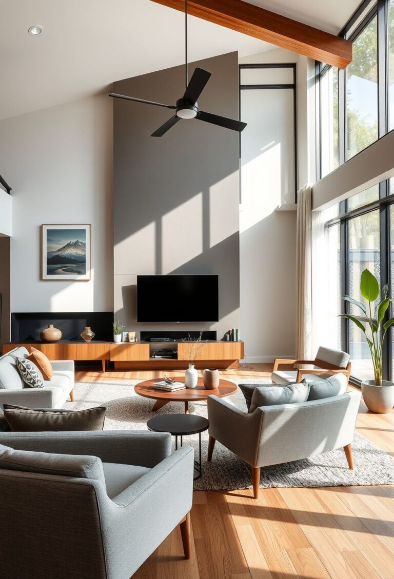 27 mid century modern living room