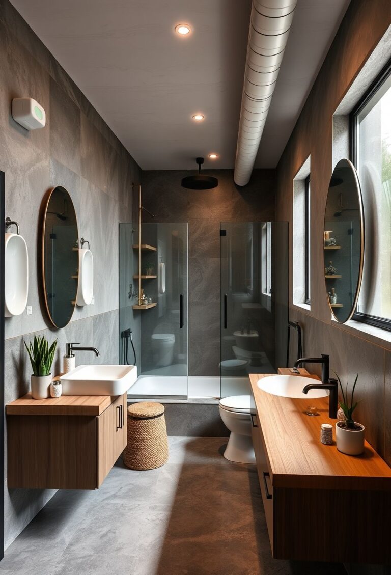 26 industrial bathroom style