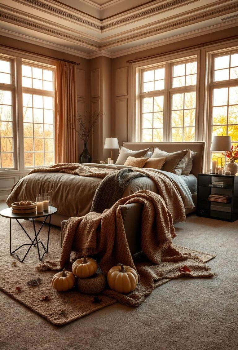 31 cozy fall bedroom decor