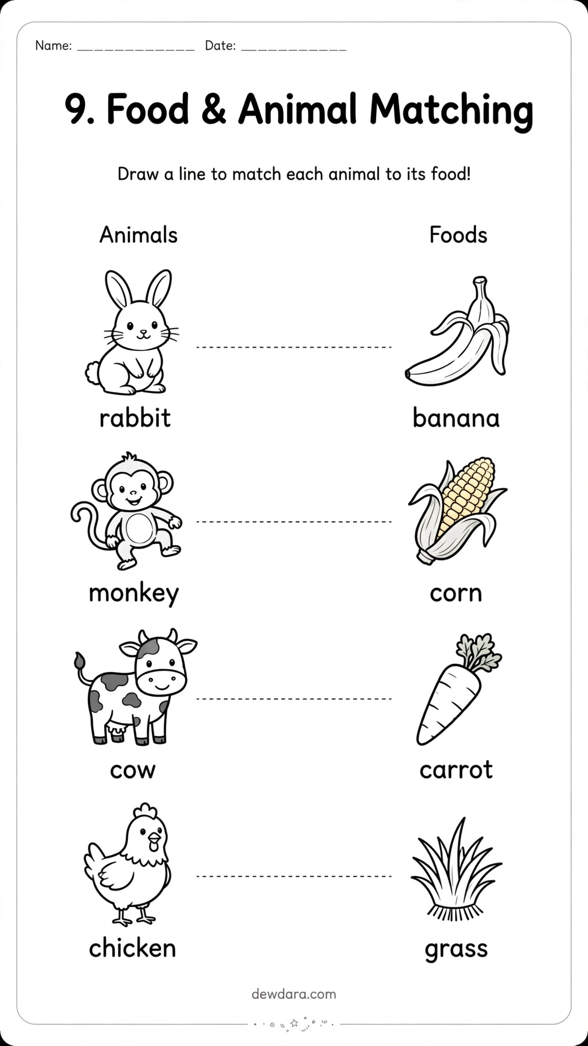 gallery/food_animal_matching_worksheet.webp