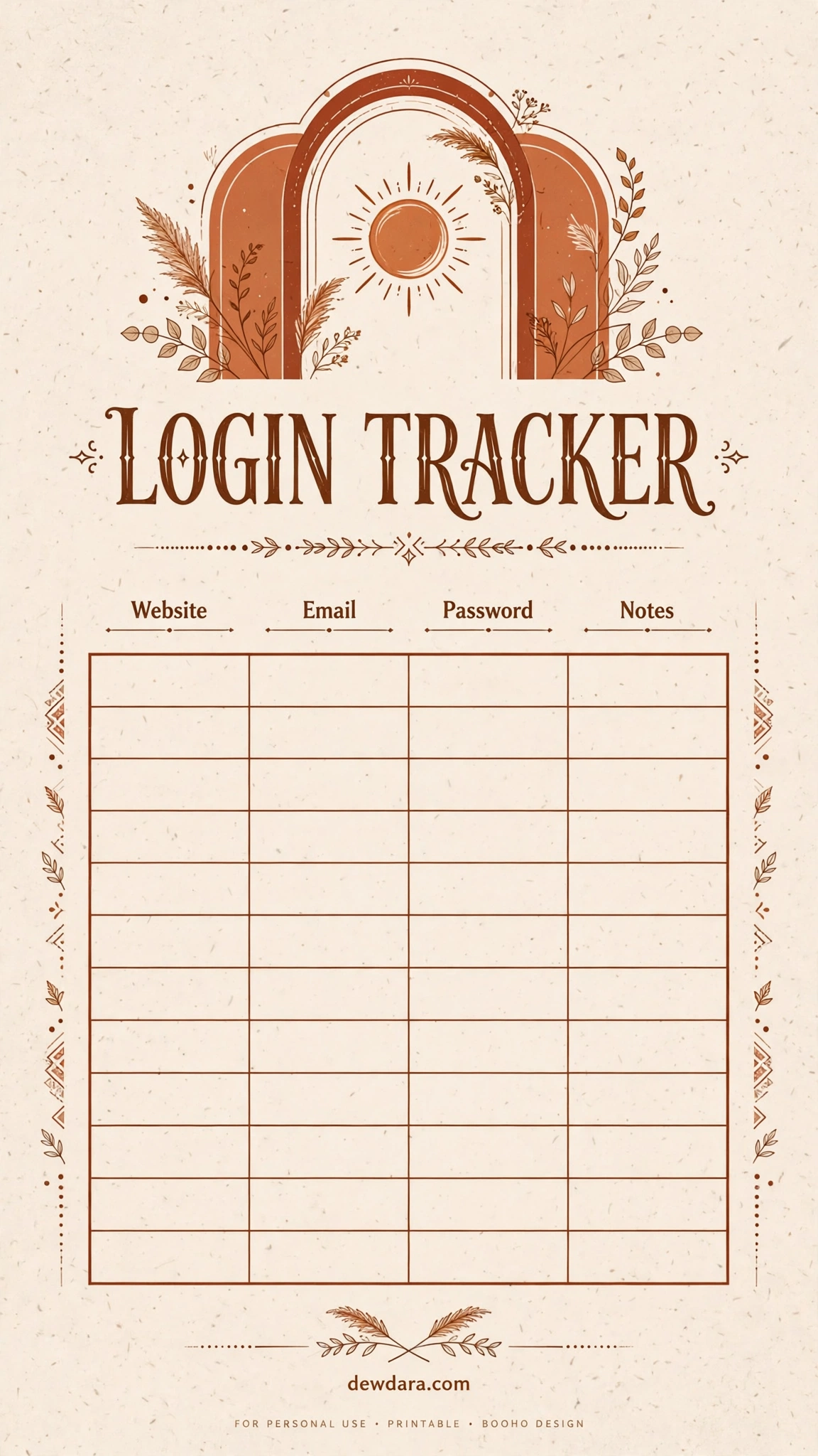 gallery/to_login_tracker_boho_sheet.webp