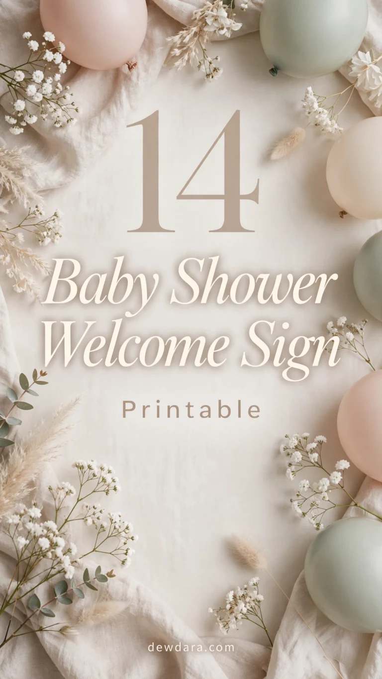 14 baby shower welcome sign printable