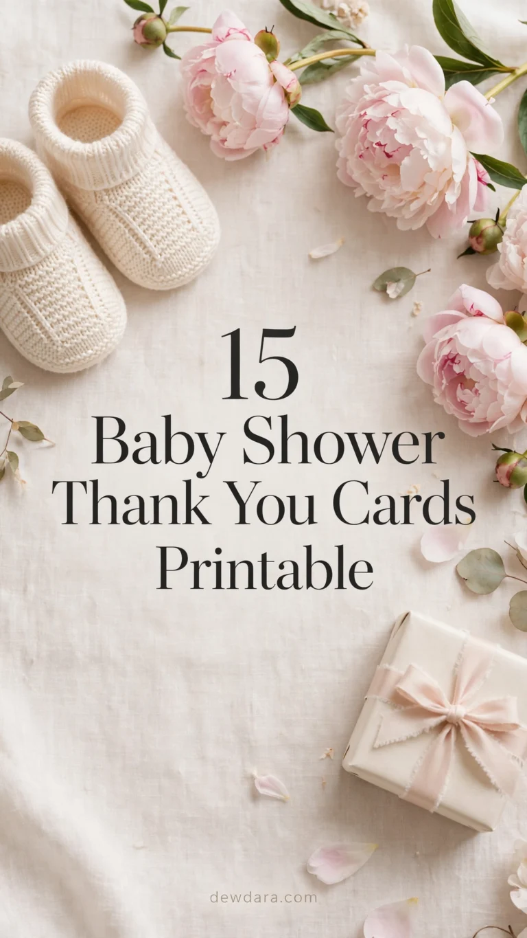 15 Baby Shower Thank You Cards Printable