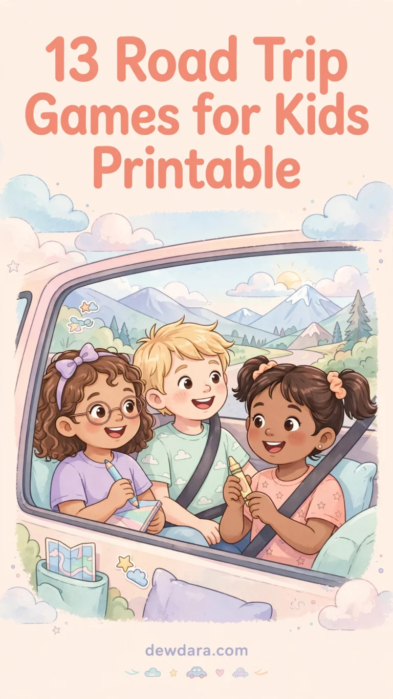 13 Road Trip Fames For Kids Printable